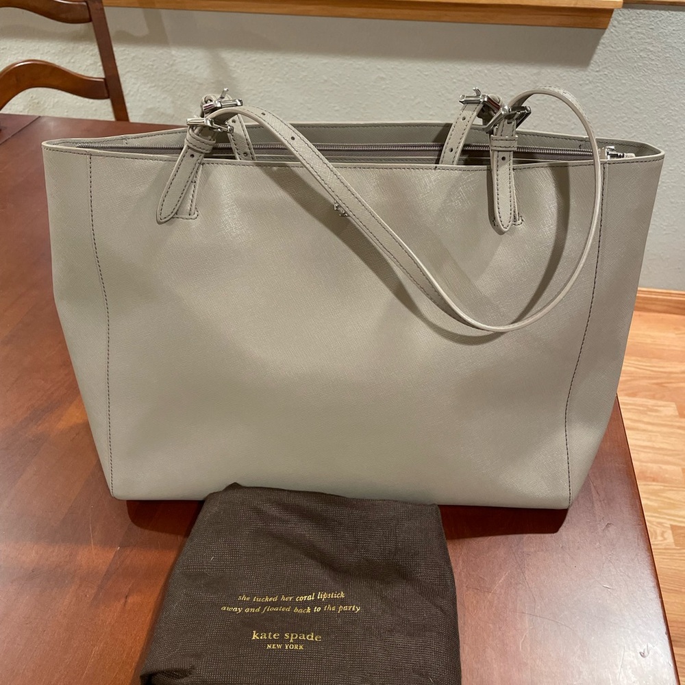 Gray Tory Burch Tote